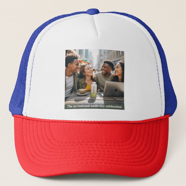 Der nationale Lächeltag der USA, Trucker Hat, Truckerkappe (Vorderseite)