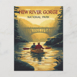 Der Nationalpark der New River Gorge Postkarte