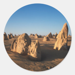 Der Nationalpark der Pinnacles-Wüste Runder Aufkleber