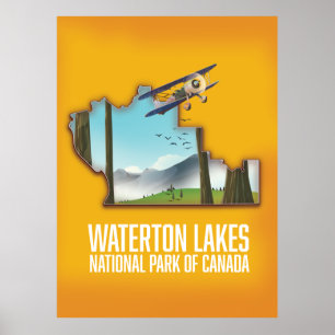 Der Nationalpark der Waterton-Seen in Kanada Art P Poster