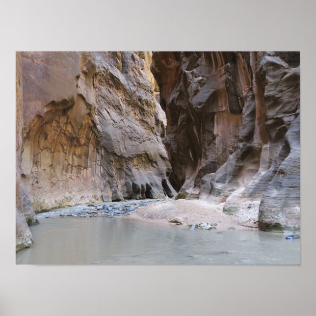 Der Nationalpark Narrows Zion Poster (Vorne)