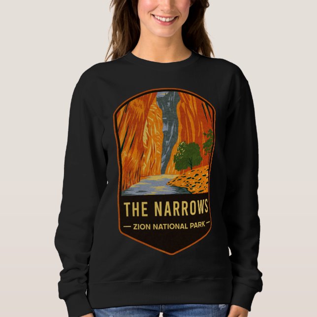 Der Nationalpark Narrows Zion Sweatshirt (Vorderseite)