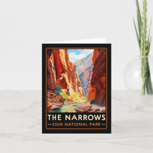Der Nationalpark Narrows Zion Wandern Karte