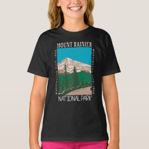 Der Nationalpark Rainier Vintag erschüttert T-Shirt