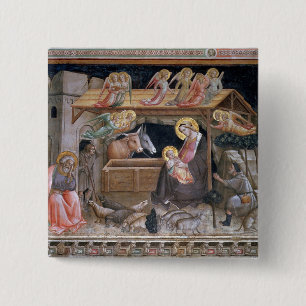Der Nativity, Detail vom Leben der Jungfrau a Button