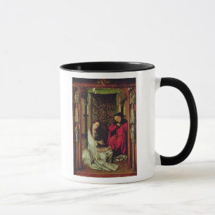 Der Nativity, links Flügel eines Triptychons, Tasse