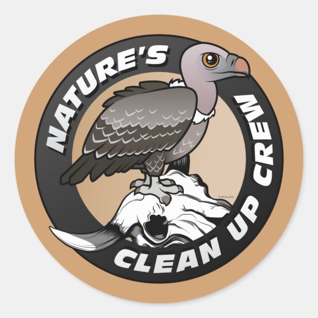 Der Natur räumen Crew auf Runder Aufkleber (Vorderseite)