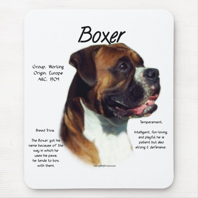Der natürliche Ohrboxer trifft die Rasse Mousepad (Vorne)