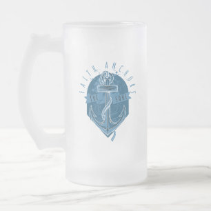 Der nautische Glaube verankert das Soul Mattglas Bierglas