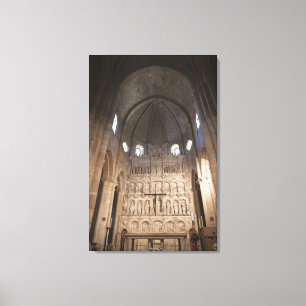 Der Nave des Klosters von Santa Maria De Poblet Leinwanddruck