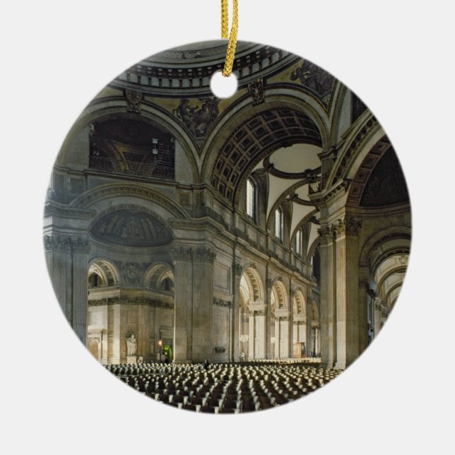 Der Nave von St Paul Kathedrale (Foto) Keramik Ornament (Vorne)