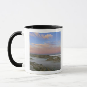 Der Nebel aus dem Little Missouri-Fluss hängt im Tasse