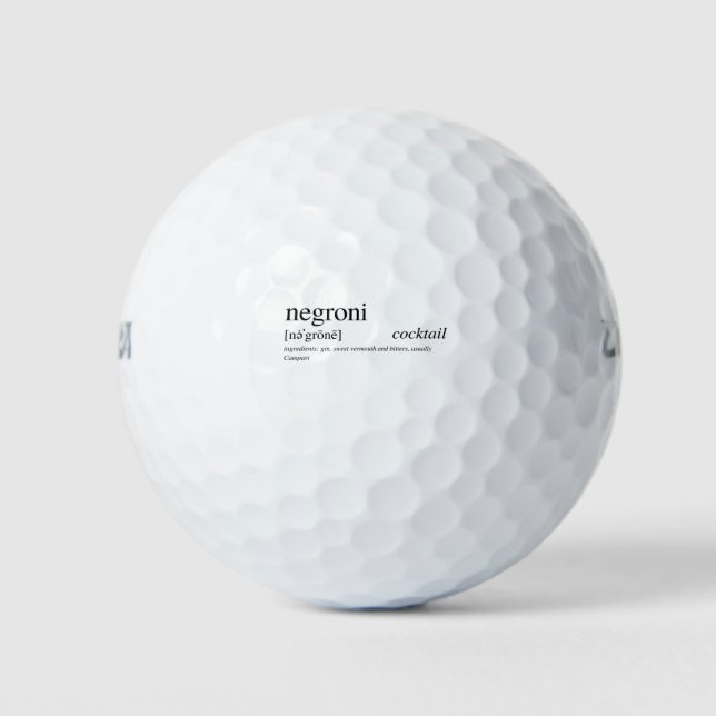 Der Negroni - Italiens Lieblingscocktail Golfball (Vorderseite)