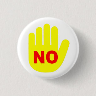 Der "NEIN" Handknopf Button