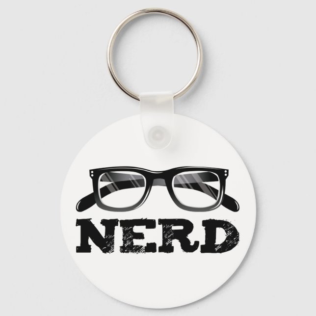 Der Nerd oder die Nerds Schlüsselanhänger (Vorderseite)