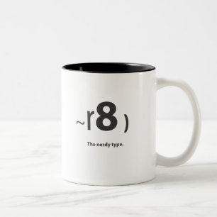 der Nerd-Typ Zweifarbige Tasse