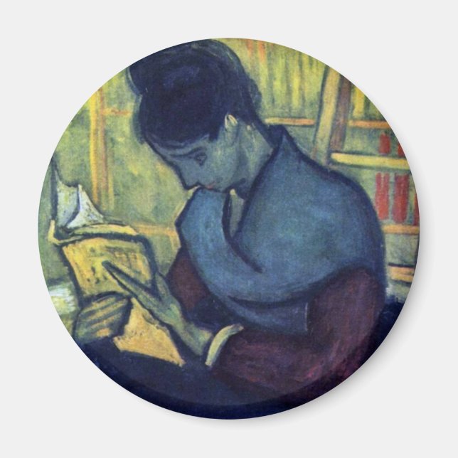 Der neuartige Leser von Vincent Van Gogh Magnet (Vorne)