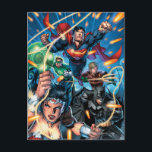 Der neue 52 Cover #4 Postkarte<br><div class="desc">Justizielle Liga Neu 52</div>