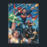 Der neue 52 Cover #4 Postkarte<br><div class="desc">Justizielle Liga Neu 52</div>