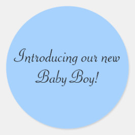 Der neue Baby Boy Umschlag Aufkleber