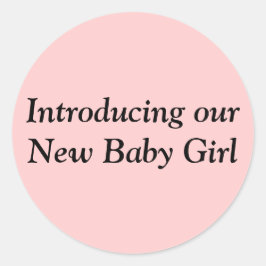 Der neue Baby Girl Umschlag Aufkleber