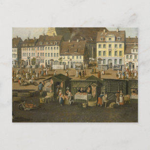 Der neue Berliner Markt mit der Marienkirche Postkarte
