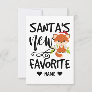 Der neue Favorit des Weihnachtsmanns Karte
