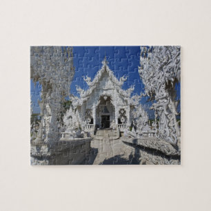 Der neue ganz weiße Tempel von Wat Rong Khun in