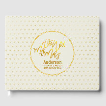 Der neue Herr und Frau (Name, Datum) Wedding Gold 