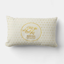 Der neue Herr und Frau (Name, Datum) Wedding Gold