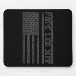 Der neue Papst 2025: Amerikanische Flagge Katholis Mousepad