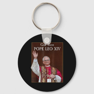 Der neue Papst 2025 Gott segne Papst Leo Xiv Schlüsselanhänger