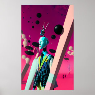 Der neue Wave Wave Ken Gage Surrealismus Poster