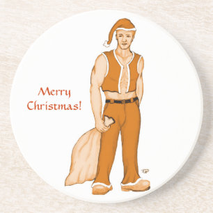 Der neue Weihnachtsmann - Frohe Weihnachten! Getränkeuntersetzer
