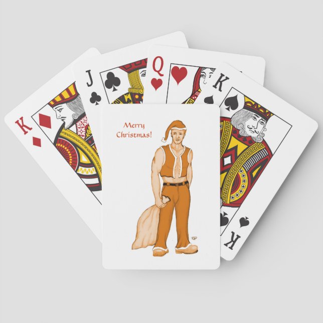 Der neue Weihnachtsmann - Frohe Weihnachten! Spielkarten (Rückseite)