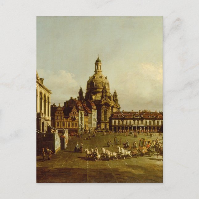 Der Neuer Marktplatz in Dresden Bernardo Bellotto Postkarte (Vorderseite)