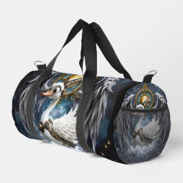 Der neugierige Uhrwerk-Schwan. Duffle Bag