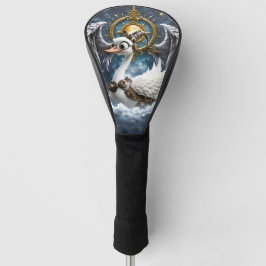Der neugierige Uhrwerk-Schwan. Golf Headcover