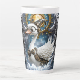 Der neugierige Uhrwerk-Schwan. Milchtasse