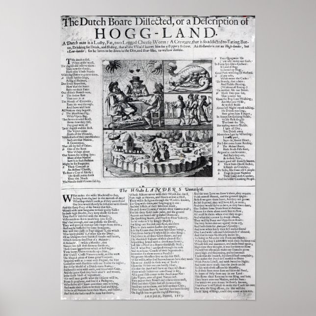 Der niederländische Boare wurde getrennt Poster (Vorne)