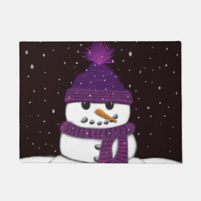 Der Niedliche arsenlose Schneemann Fußmatte (Vorderseite)