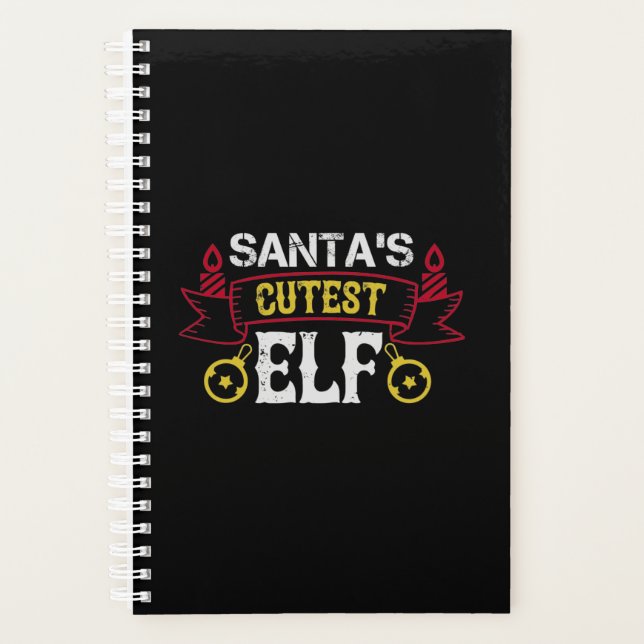 Der Niedliche Elf des Weihnachtsmannes Planer (Vorderseite)