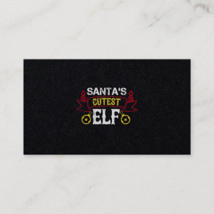 Der Niedliche Elf des Weihnachtsmannes Visitenkarte
