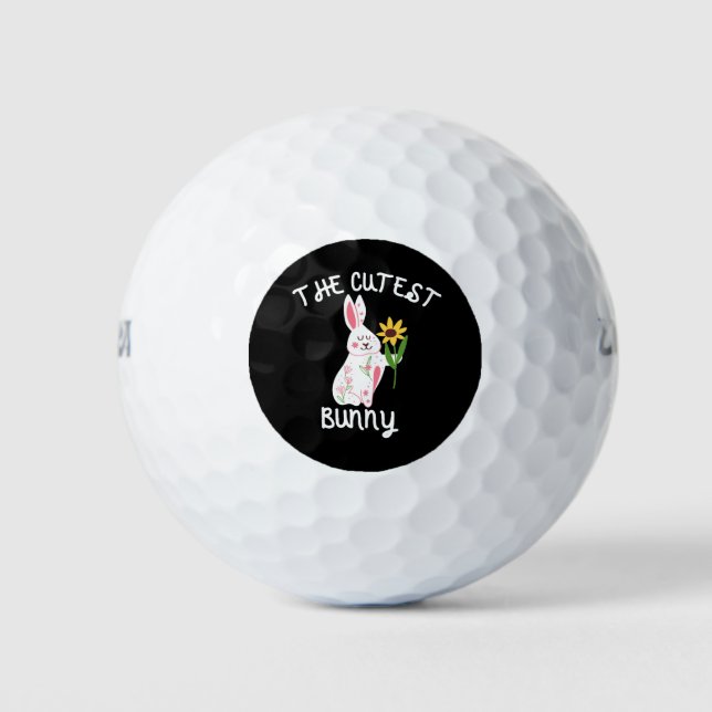 Der Niedliche Hase Golfball (Vorderseite)