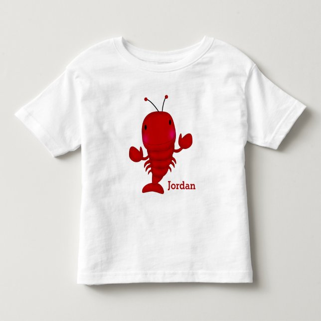 Der niedliche Hummer des Kindes Kleinkind T-shirt (Vorderseite)