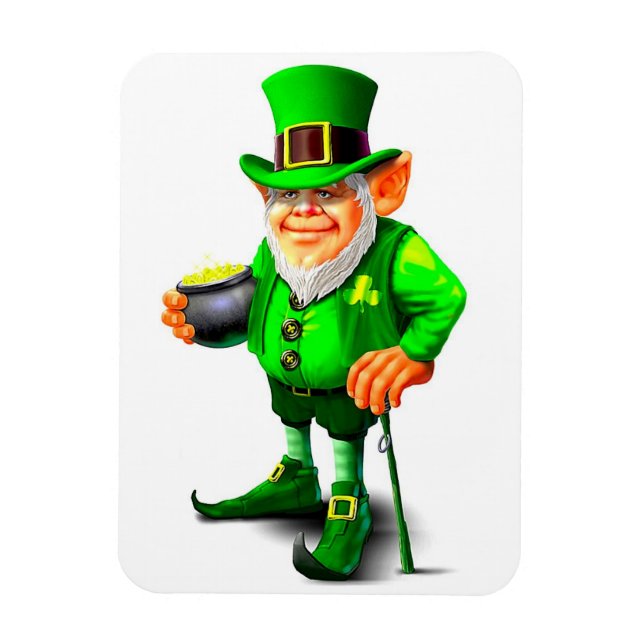 Der NIEDLICHE LEPRECHAUN-Magnet Magnet (Vertikal)