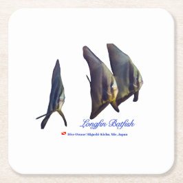 Der Niedliche Longfin Batfish Rechteckiger Pappuntersetzer