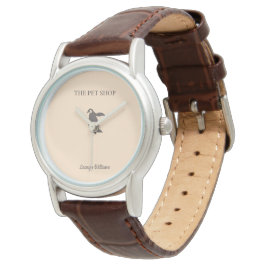Der niedliche Pinguin der Heimtierwerkerei Armbanduhr