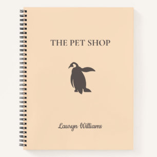 Der niedliche Pinguin der Heimtierwerkerei Notizbuch