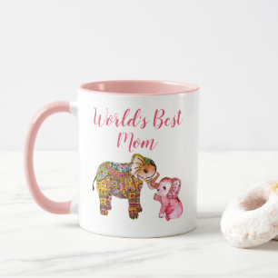 Der niedliche rosa Tag der Boho Tasse